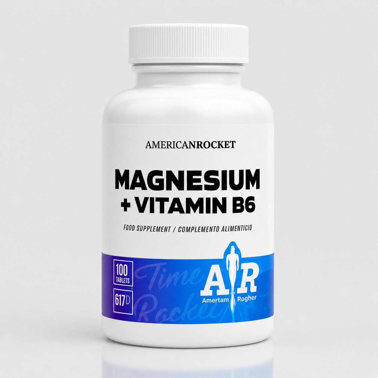 Magnesio + Vitamina B6 100caps - AMERICAN ROCKET